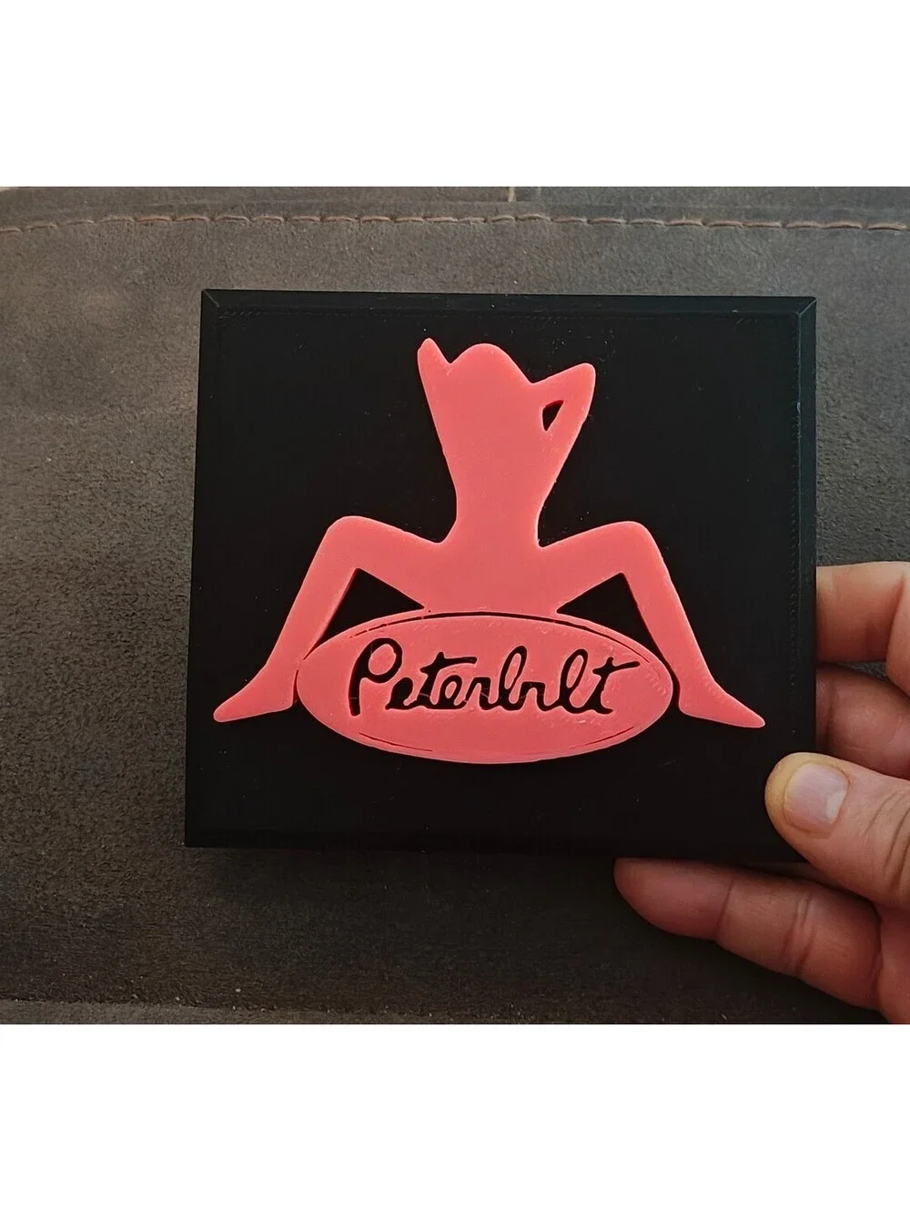 Pink and Black Peterbilt 